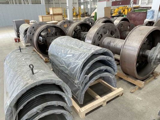 Customizable Carbon Steel Lebus  Folding Line Rope Groove Winch Drum