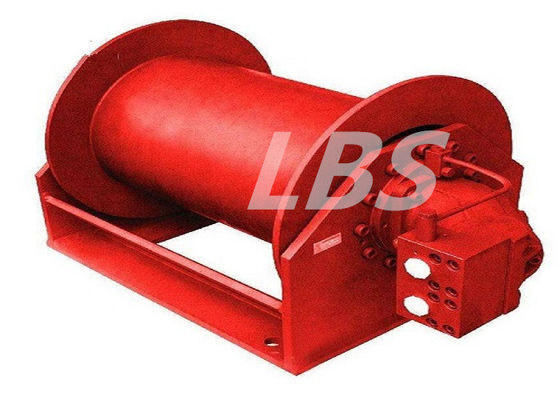High Speed 12 KN Hydraulic Crane Winch Carbon Steel High Capacity